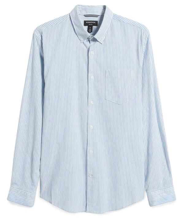 Nordstrom Cotton-linen button-down shirt