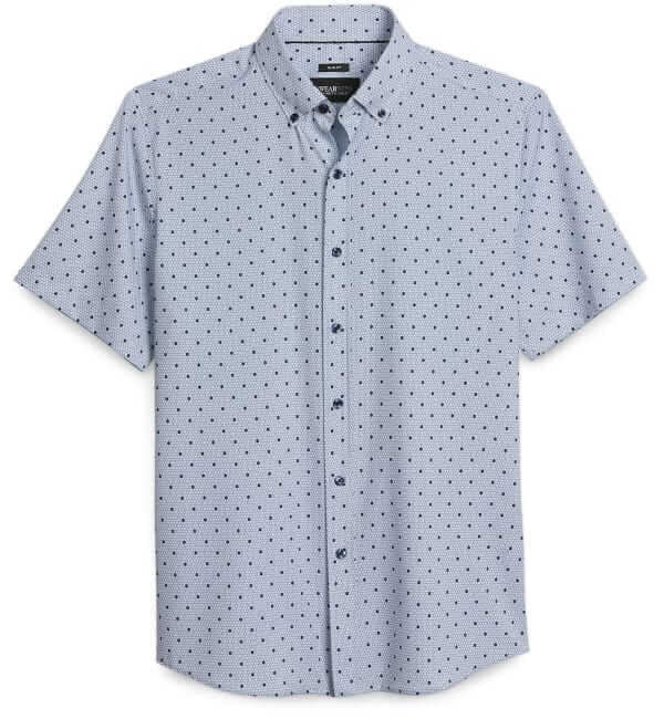 Awearness Kenneth Cole Honeycomb Print Button-Down