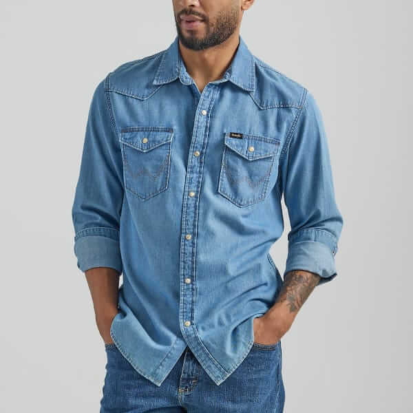 Wrangler Snap-button denim shirt