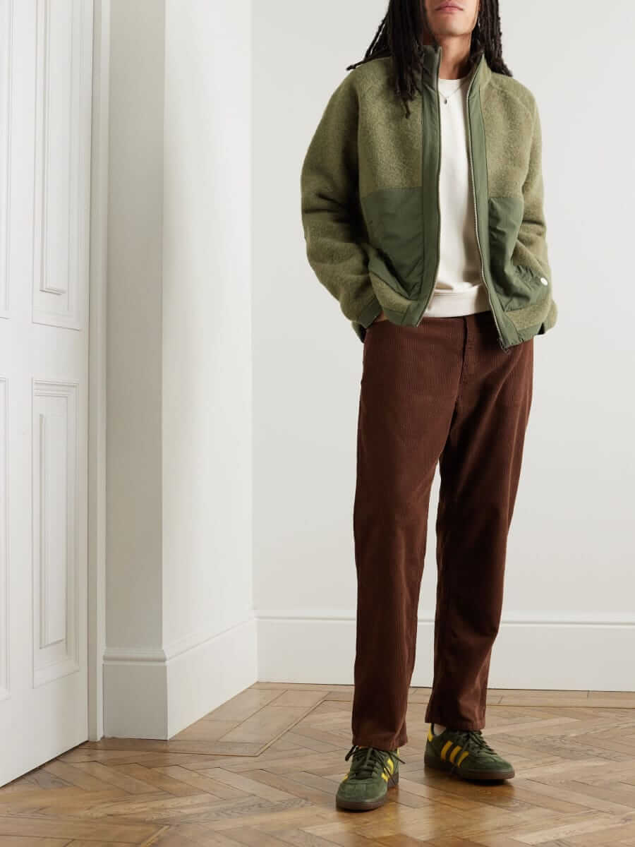FOLK Signal fleece and shell jacket