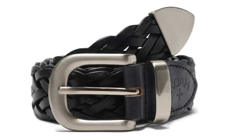 noah braided leather belt