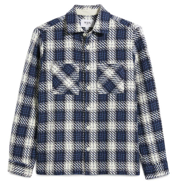 wax plaid overshirt