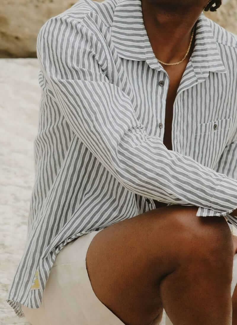 Percival Aegean oversized shirt