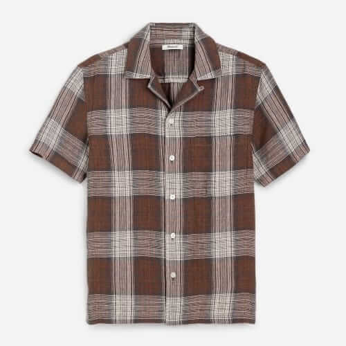 Madewell Camp collar linen shirt