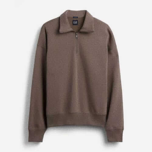 Gap Heavyweight oversized quarter-zip pullover