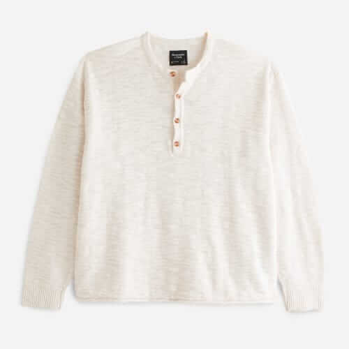 Abercrombie & Fitch Cotton knit henley