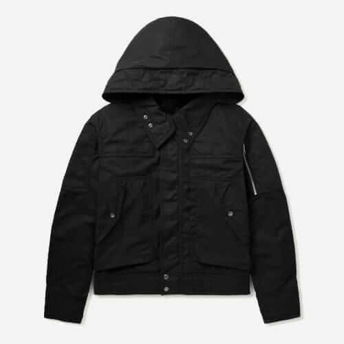 dries van noten tech twill parka
