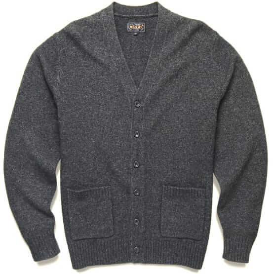 Beams Plus Elbow patch cardigan