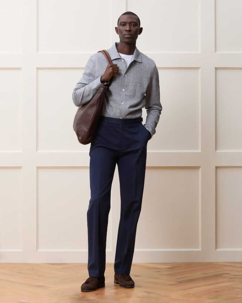 todd snyder linen-cotton knit shirt