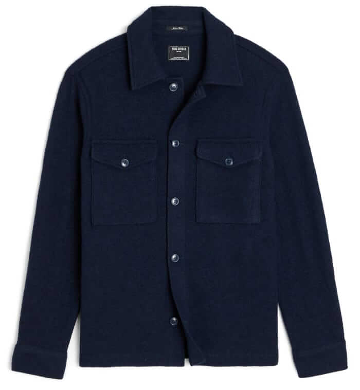 Todd Snyder Boiled wool CPO shirt