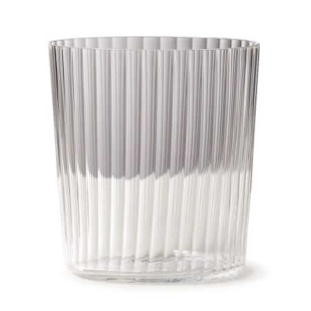 CB2 Fluted old fashioned glass