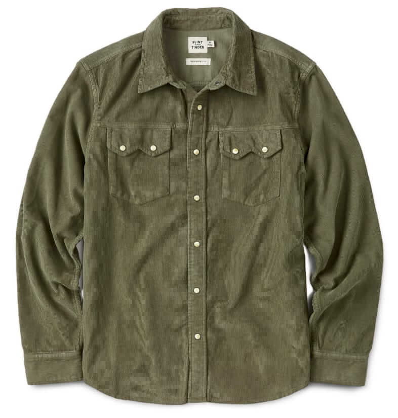 Flint and Tinder Corduroy western shirt