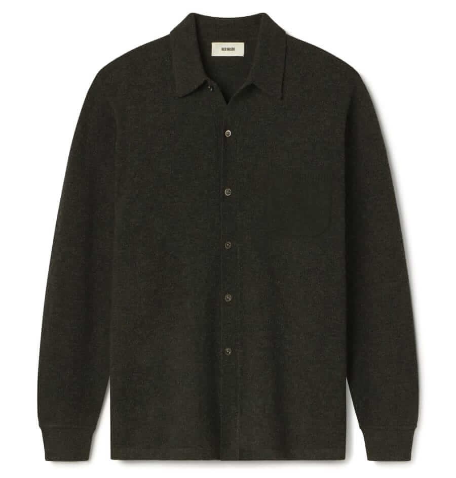Buck Mason Heritage wool collared cardigan