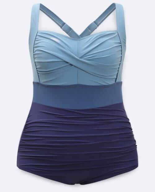 BloomChic Contrast Twist One Piece Swimsuit