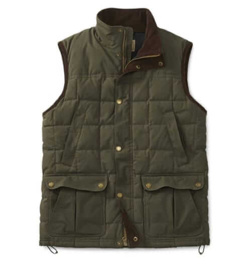 L.L. Bean Upcountry waxed cotton down vest