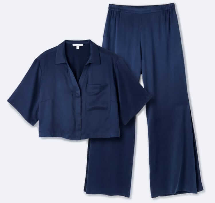 Lunya Washable Silk High Rise Pant Set
