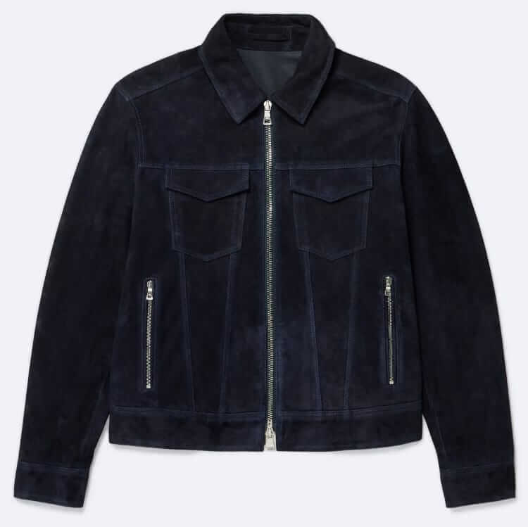 Mr P. Suede Trucker Jacket