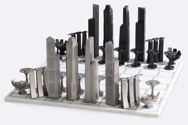 Singapore Skyline Chess Set