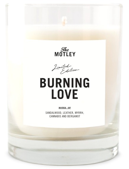 The Motley Burning Love Candle