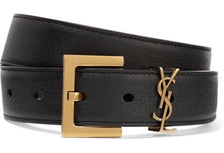 Saint Laurent Embellished Leather Belt
