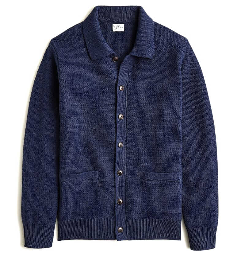 J.Crew Cotton tuck-stitch cardigan