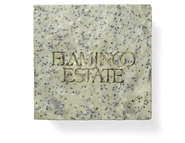 Flamingo Estate Exfoliating peppermint soap brick