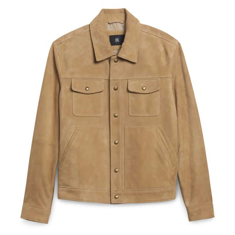 Banana Republic Suede trucker jacket