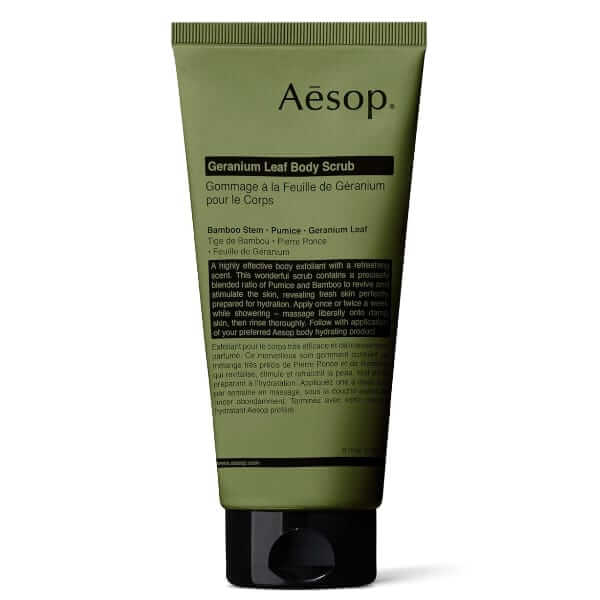 Aesop Geranium exfoliating body scrub