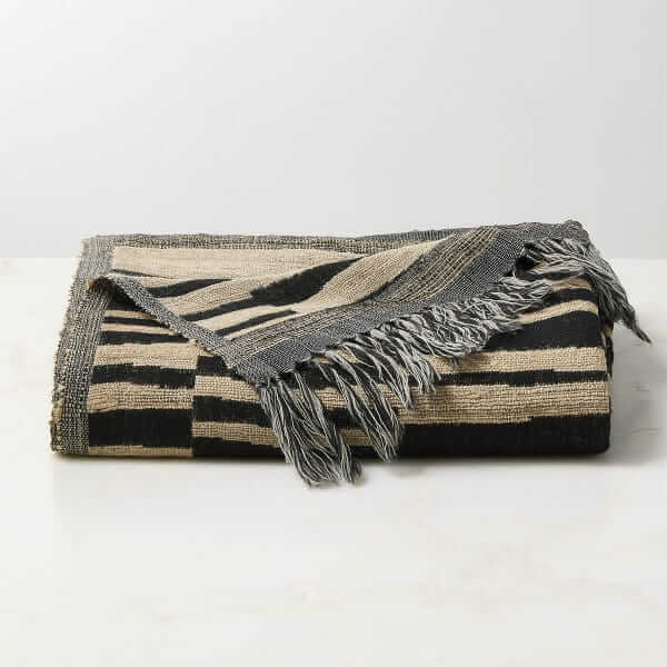 CB2 Wool and silk throw
