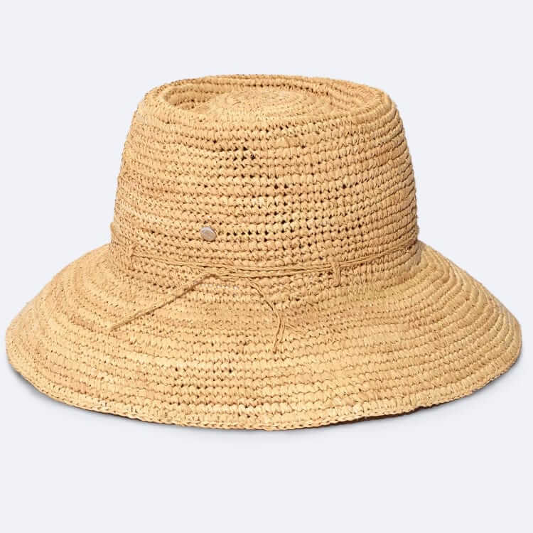 Echo New York Raffia straw packable hat