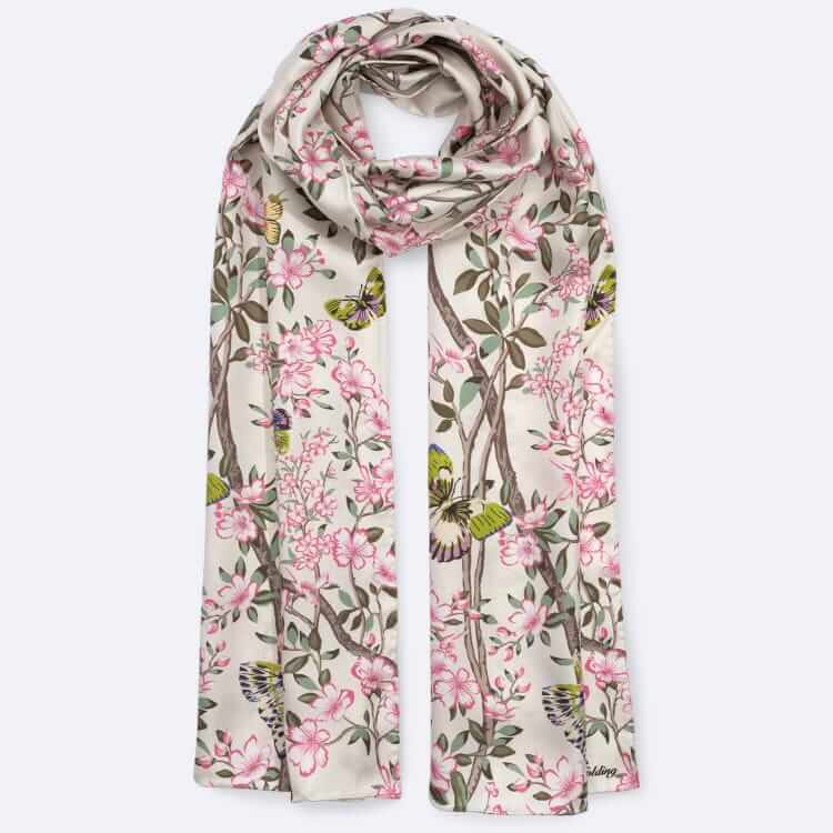 Echo New York Spring Unfolding silk oblong scarf