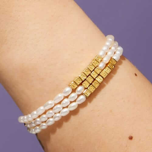 Little Words Project Custom pearl bracelet