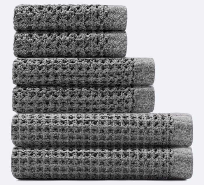 Onsen Waffle-weave bath towel bundle