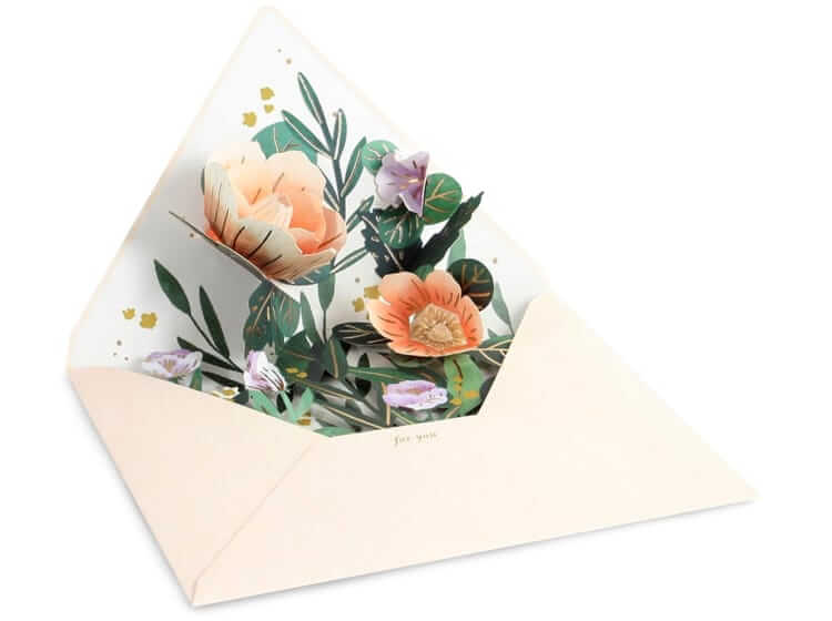 uwp pop-up wild flower card