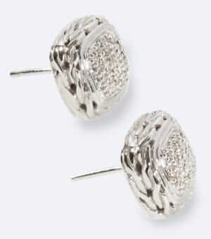 John Hardy Carved Chain Stud Earring