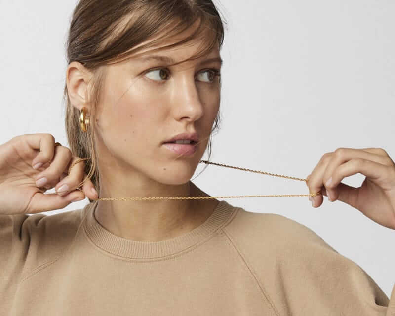 Tous 18kt Gold Plated Vermeil Chain Cord Necklace