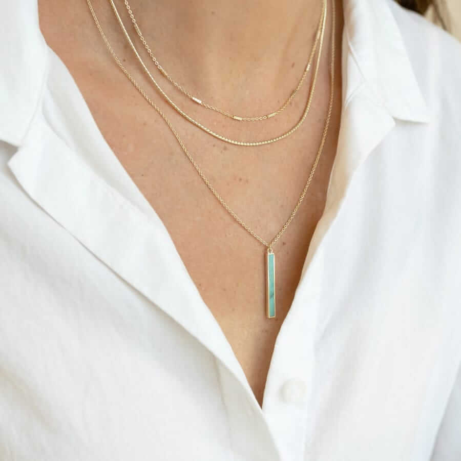 j.Bee Signature Turquoise Pendant