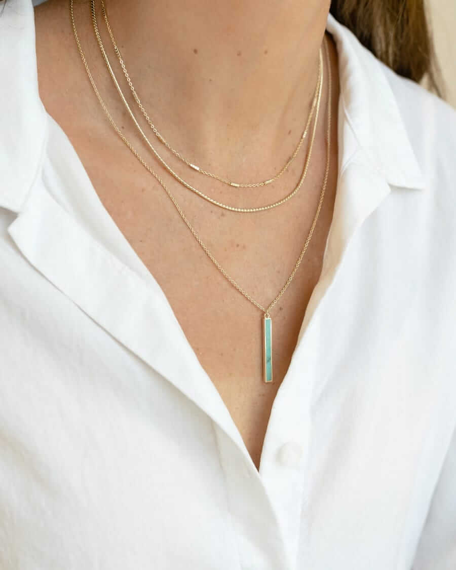 j.Bee Signature Turquoise Pendant