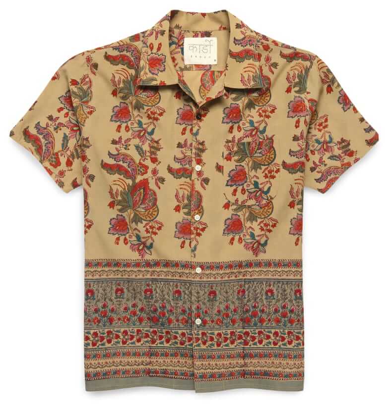 Kardo Paisley block shirt