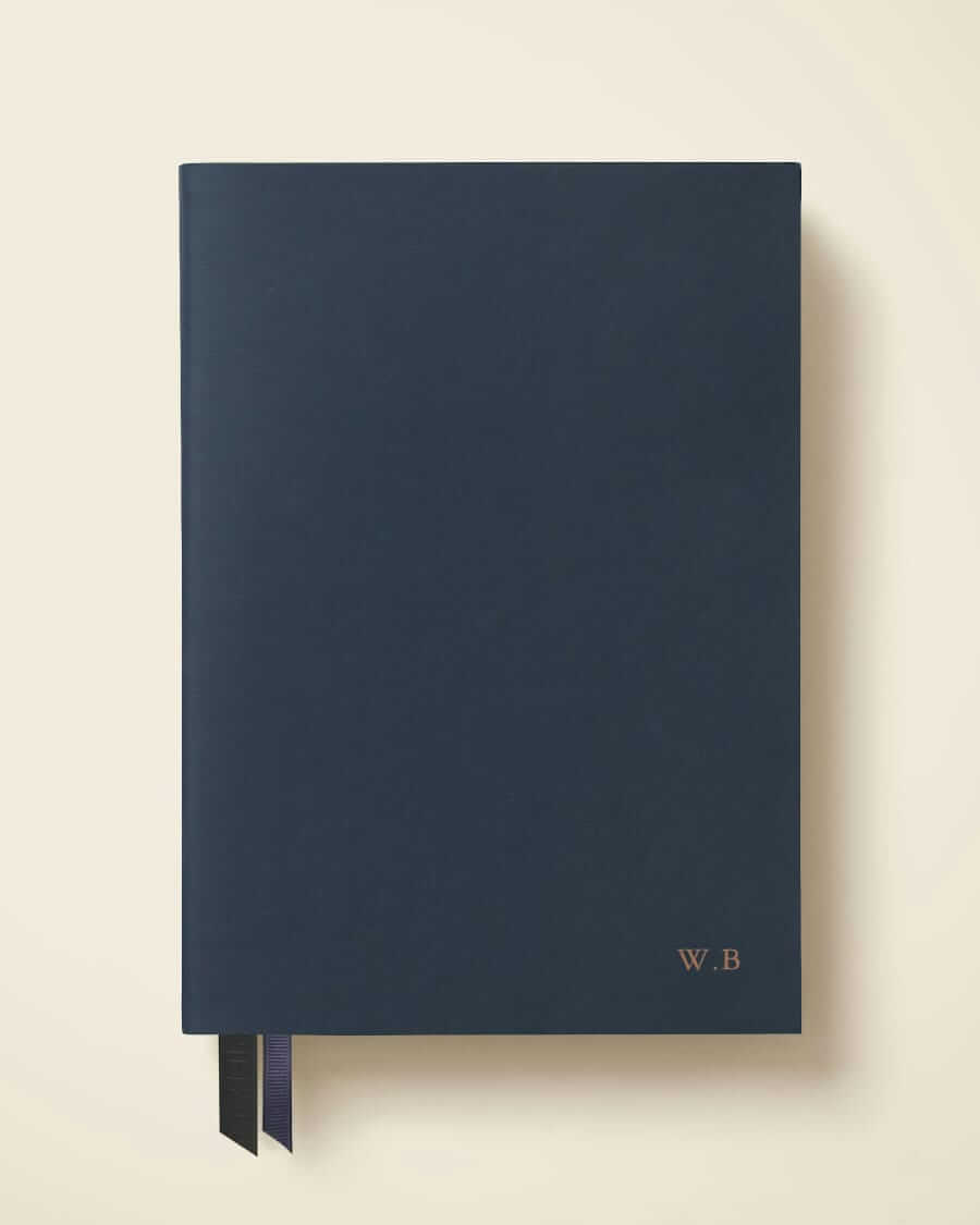 papier leather bound notebook