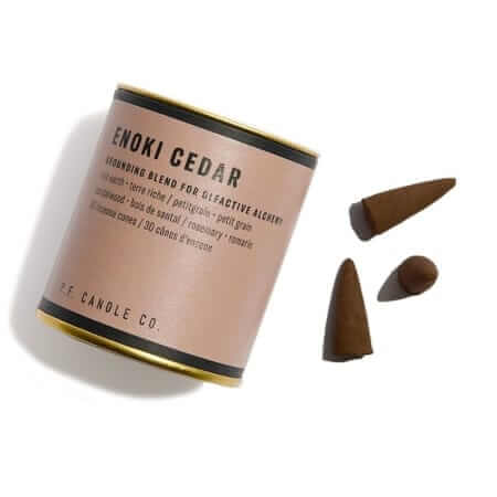 p.f. candle co. enoki cedar incense