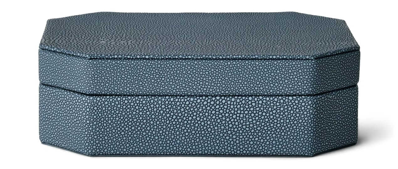 threshold faux shagreen box
