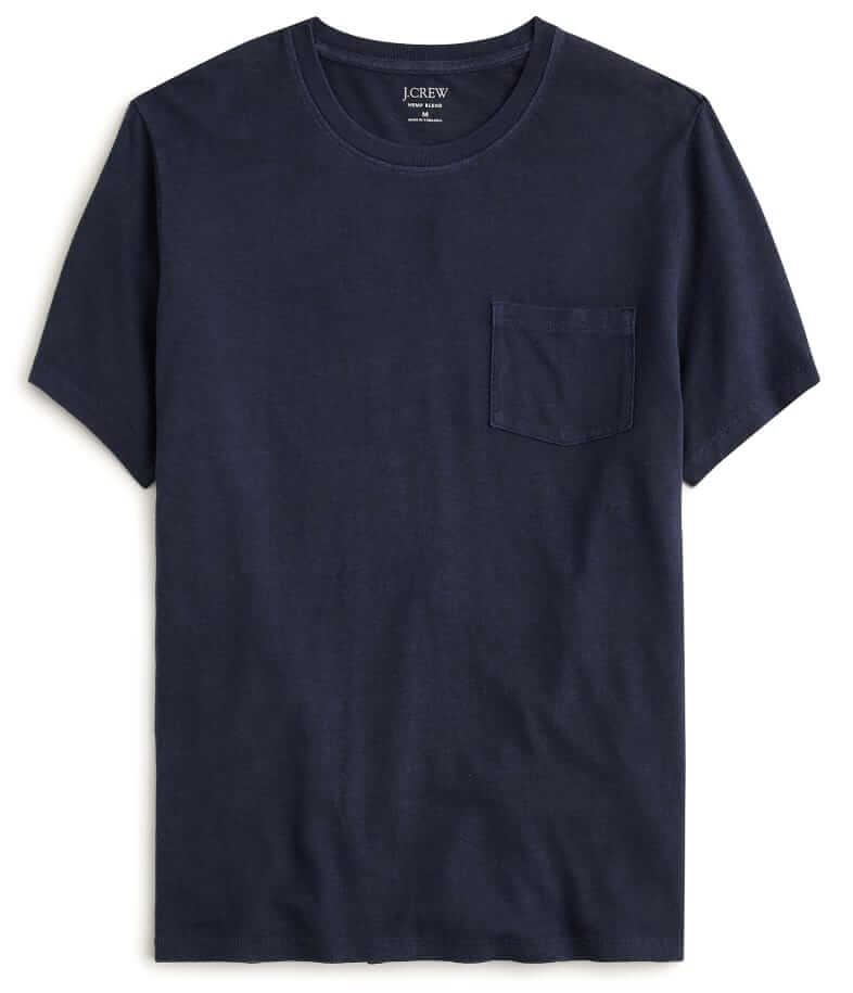 J.Crew Hemp-Cotton Blend Pocket T-Shirt