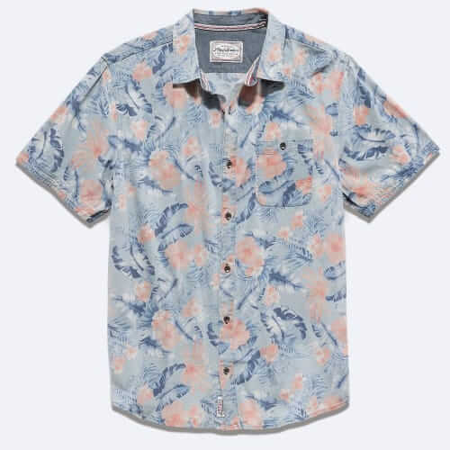 Flag & Anthem Malibu Vintage Washed Floral Print Shirt