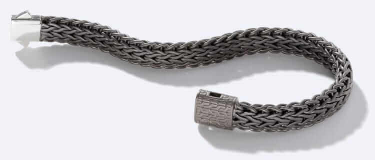 John Hardy Black Rhodium Plated Sterling Silver Classic Chain Bracelet