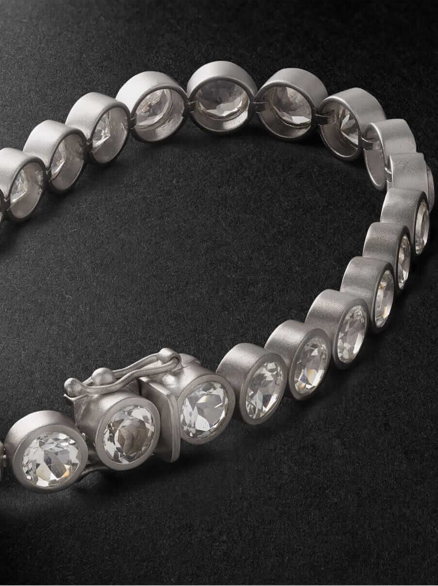 42 Suns 14-Karat White Gold Topaz Bracelet