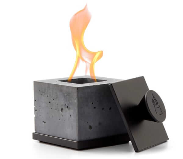 Flikr Fire Personal concrete fireplace