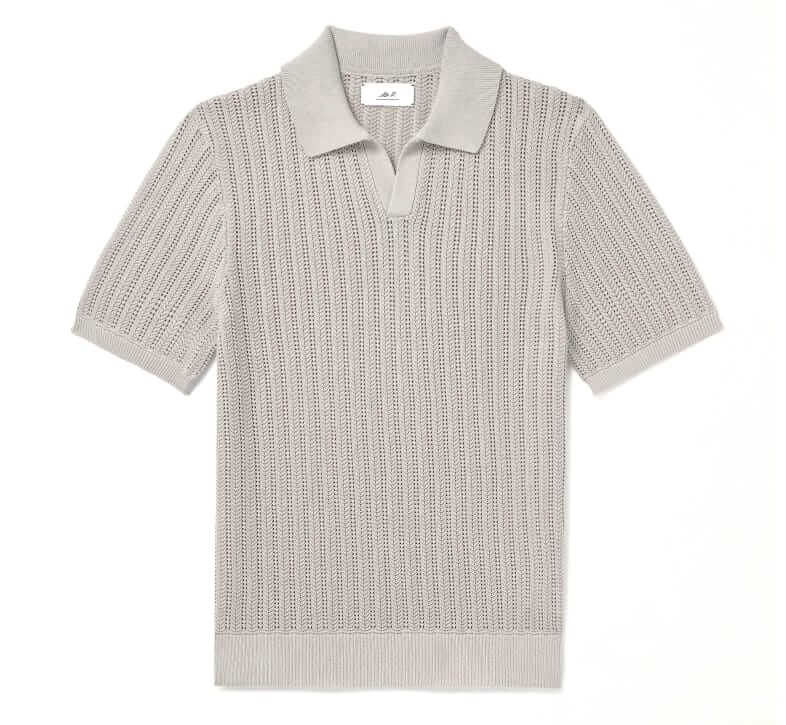Mr P. Knit cotton polo