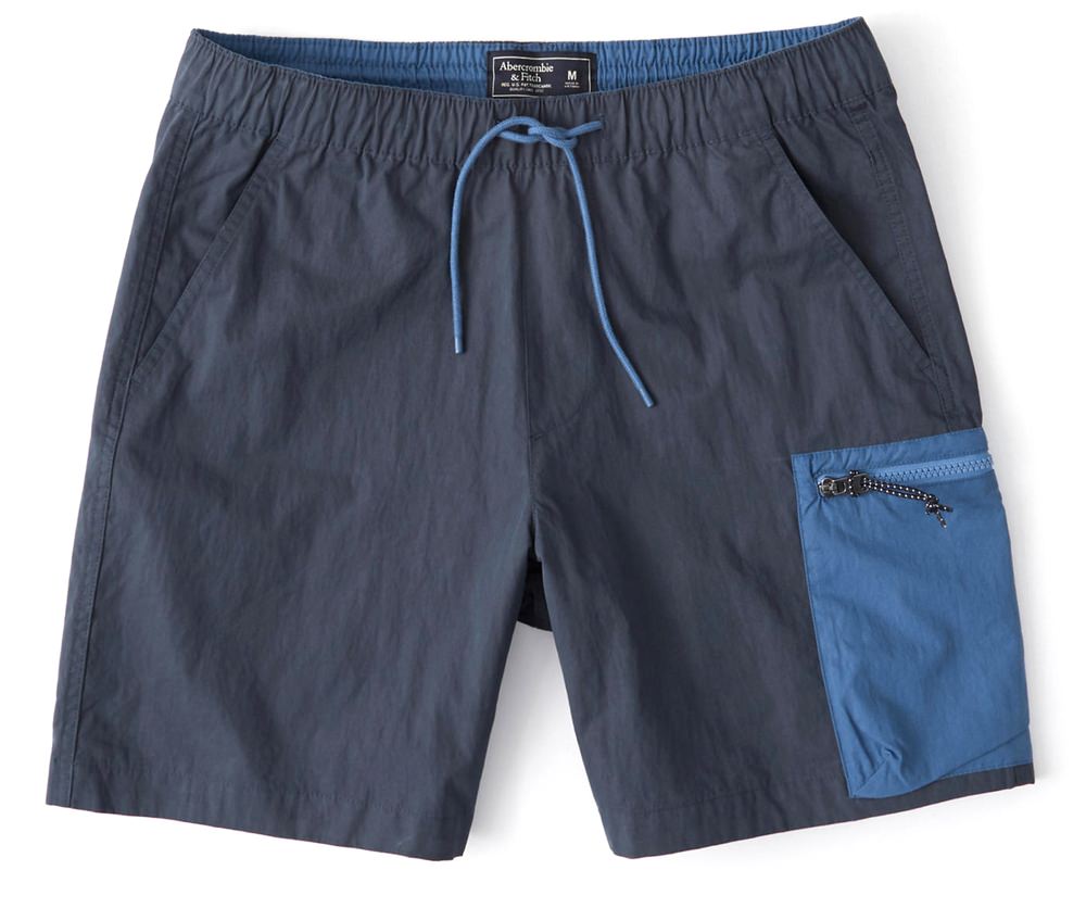 Abercrombie & Fitch Colorblock Nylon Shorts