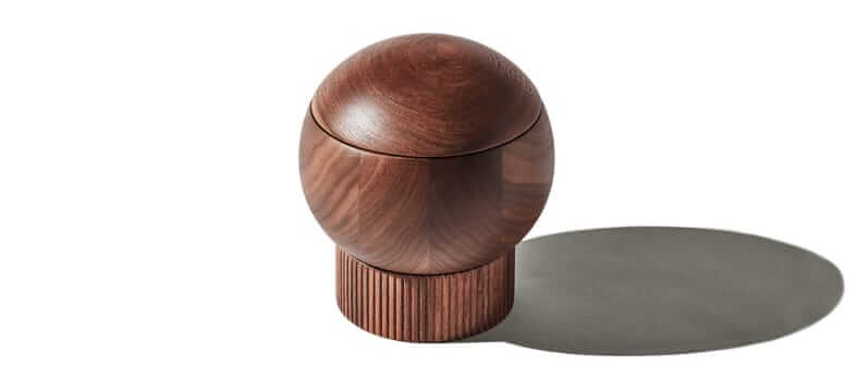 Material Walnut Salt Sphere